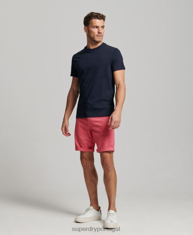 short chino oficial homens rosa roupas Superdry 2208H71