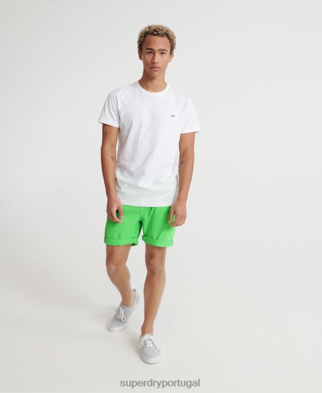 short chino queimado de sol homens verde roupas Superdry 2208H364