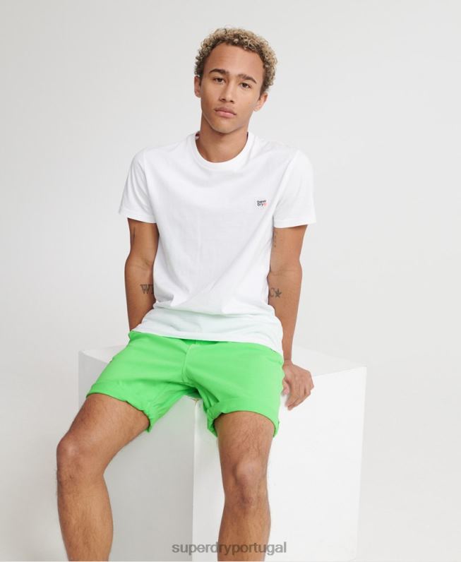 short chino queimado de sol homens verde roupas Superdry 2208H364