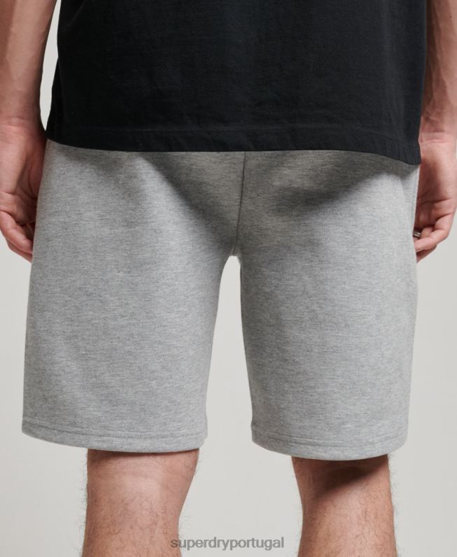 shorts de ginástica homens cinza roupas Superdry 2208H283