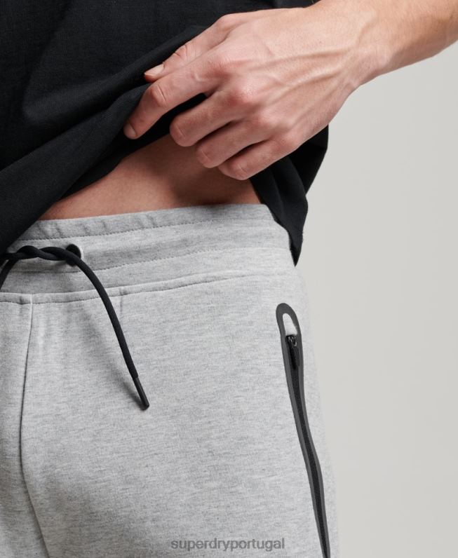 shorts de ginástica homens cinza roupas Superdry 2208H283