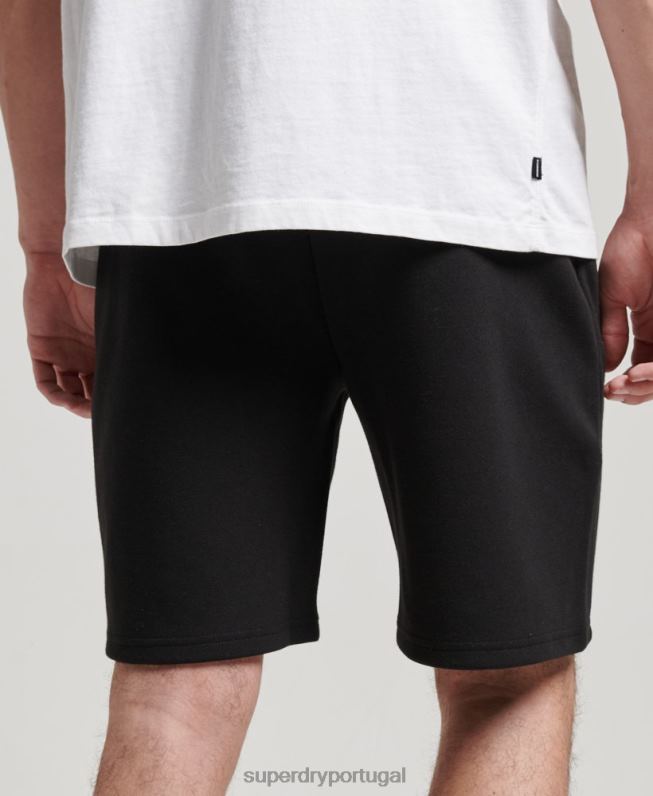 shorts de ginástica homens preto roupas Superdry 2208H315