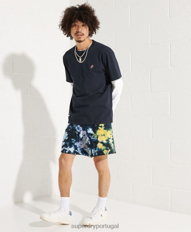shorts de suor tie dye homens multi roupas Superdry 2208H337