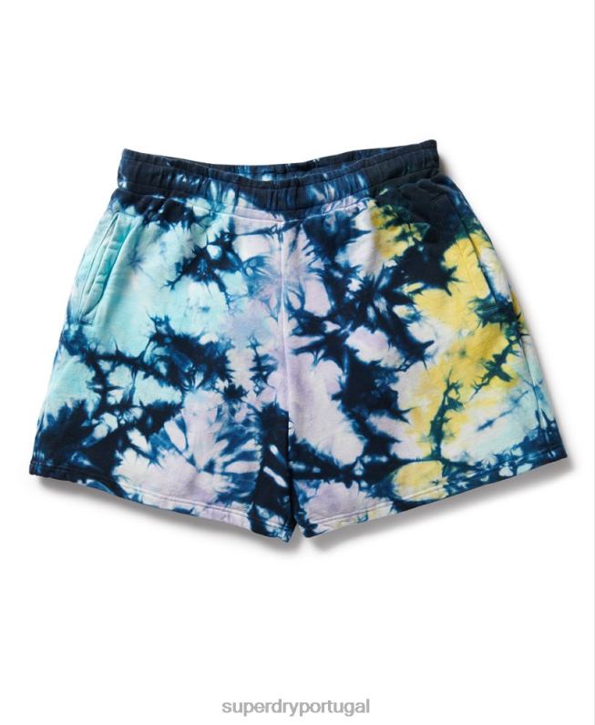 shorts de suor tie dye homens multi roupas Superdry 2208H337