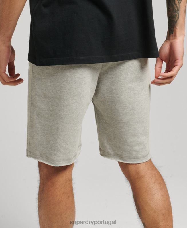 shorts esportivos code core homens cinza roupas Superdry 2208H378