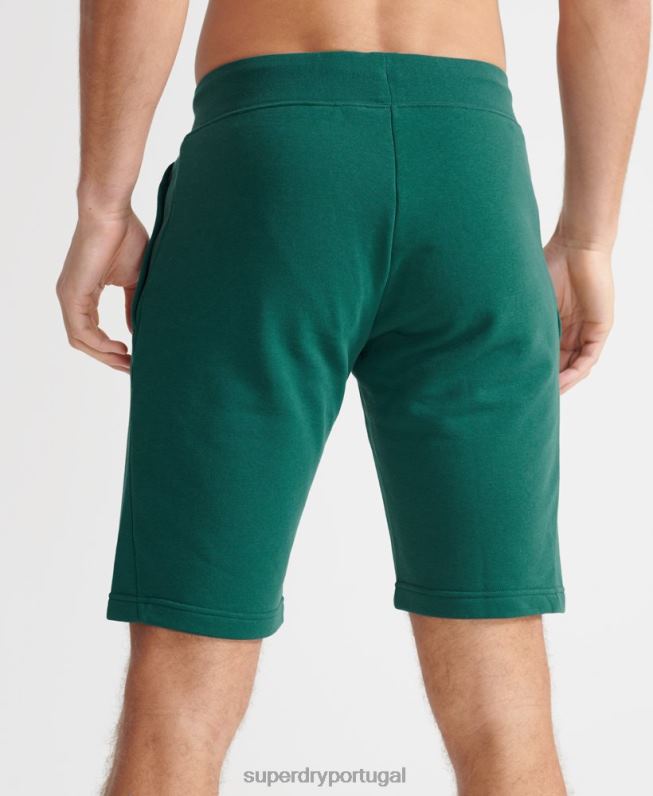 shorts esportivos de treinamento homens verde roupas Superdry 2208H371