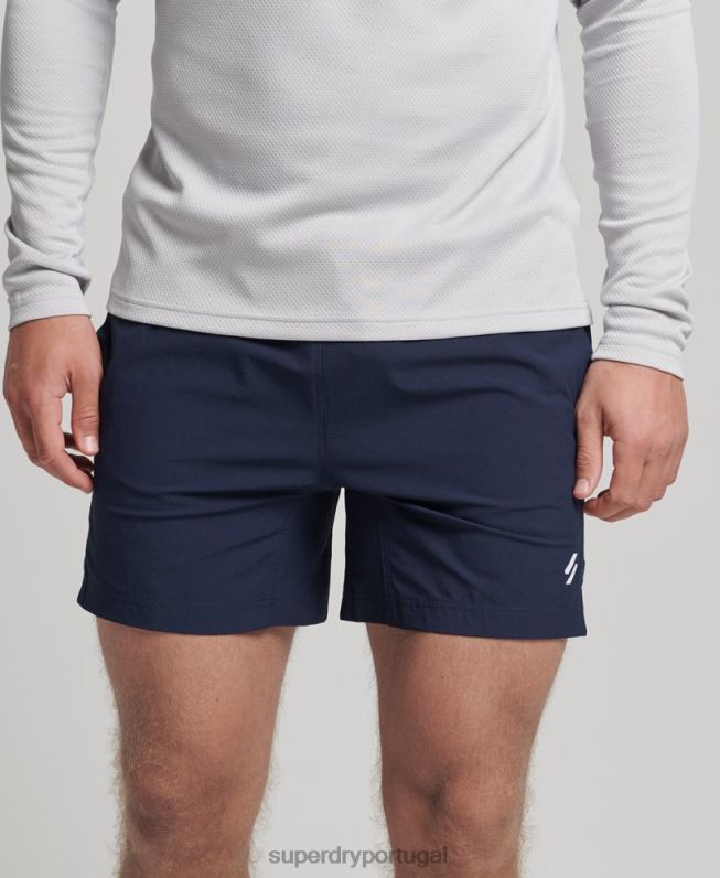 shorts esportivos principais homens marinha roupas Superdry 2208H5385
