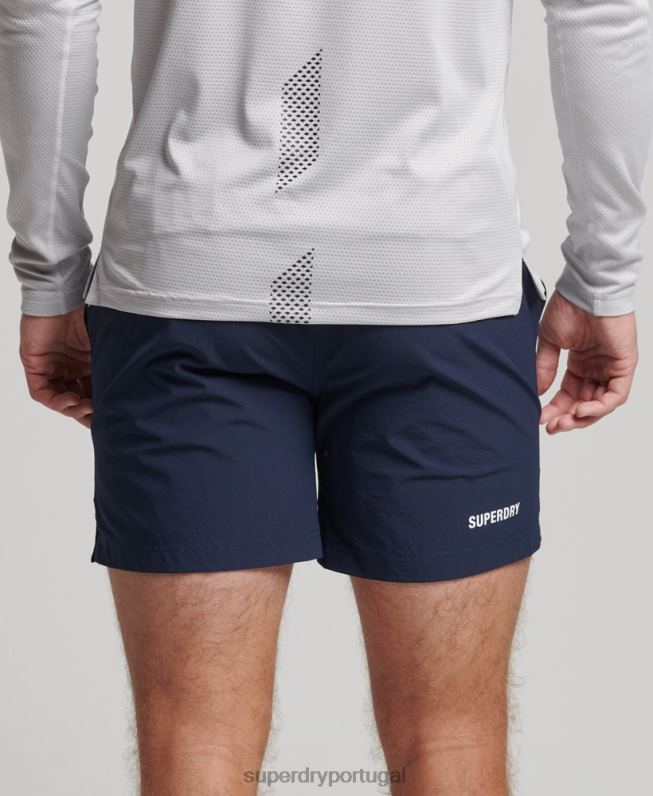 shorts esportivos principais homens marinha roupas Superdry 2208H5385
