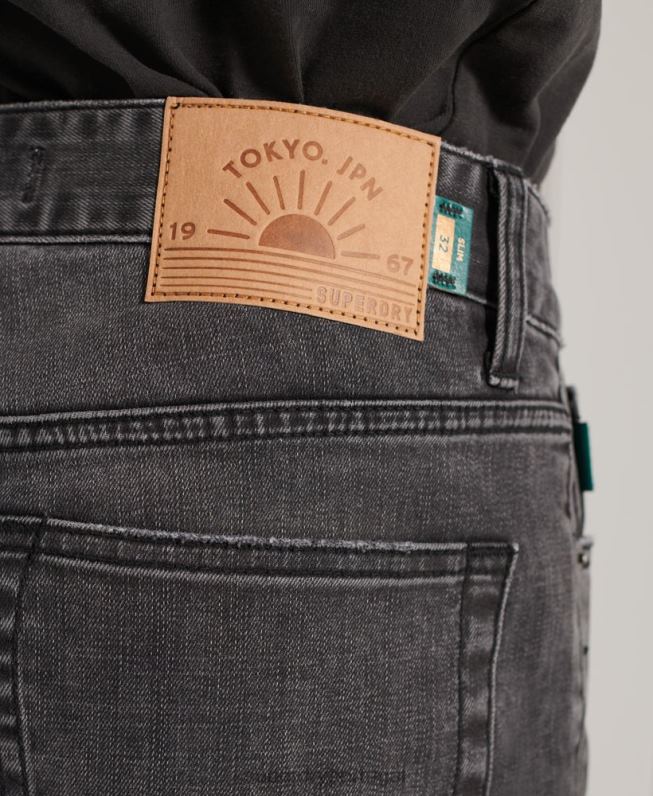 shorts finos homens cinza escuro roupas Superdry 2208H369