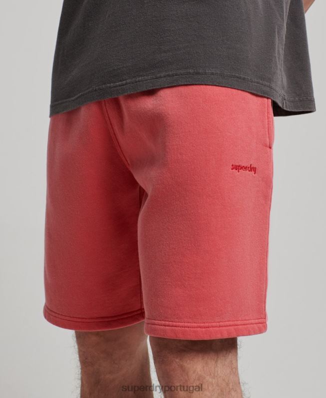 shorts marca vintage homens vermelho roupas Superdry 2208H302