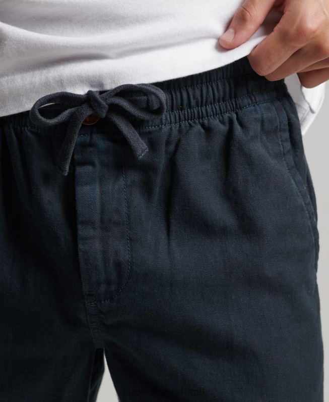 shorts overdyed vintage homens marinha roupas Superdry 2208H257