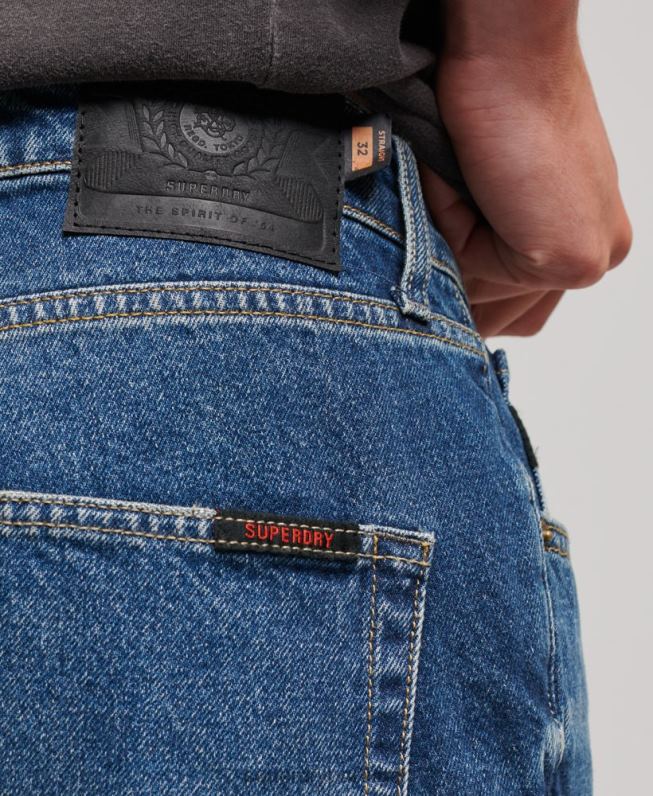 shorts retos homens azul escuro roupas Superdry 2208H110