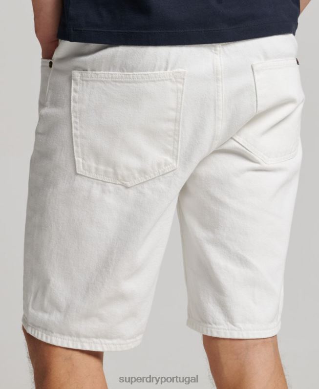 shorts retos homens branco roupas Superdry 2208H52