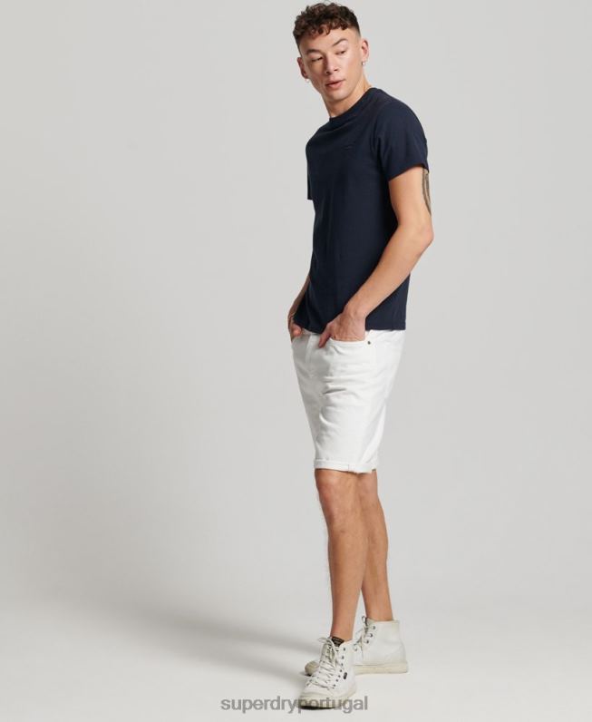 shorts retos homens branco roupas Superdry 2208H52