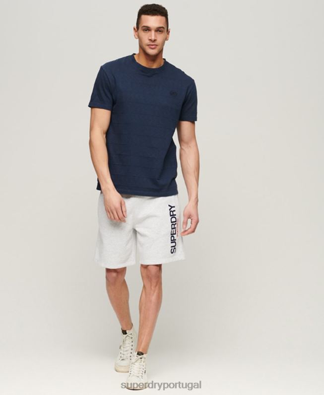 shorts soltos esportivos homens cinza roupas Superdry 2208H321