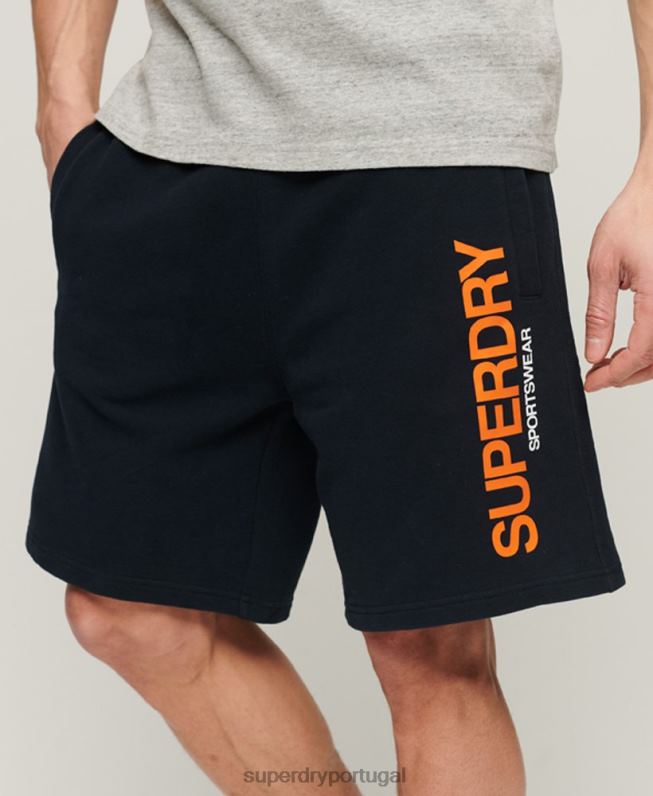 shorts soltos esportivos homens marinha roupas Superdry 2208H296