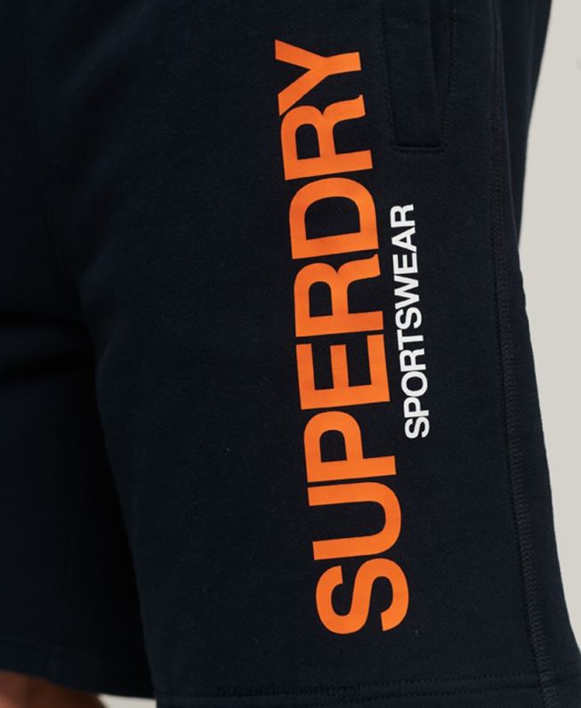 shorts soltos esportivos homens marinha roupas Superdry 2208H296