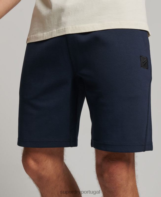 shorts tecnológicos homens azul roupas Superdry 2208H288