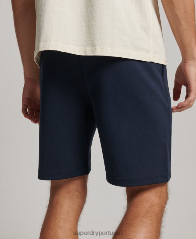 shorts tecnológicos homens azul roupas Superdry 2208H288