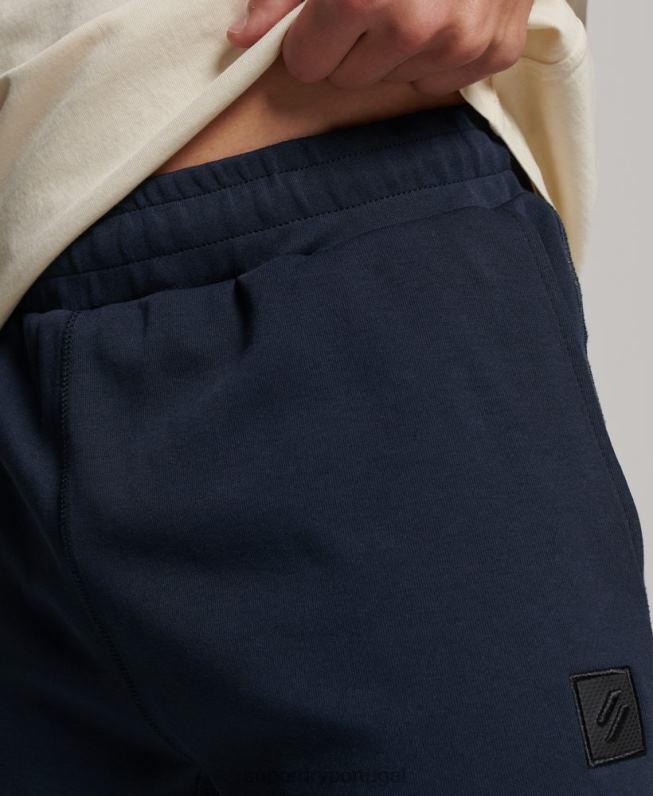 shorts tecnológicos homens azul roupas Superdry 2208H288