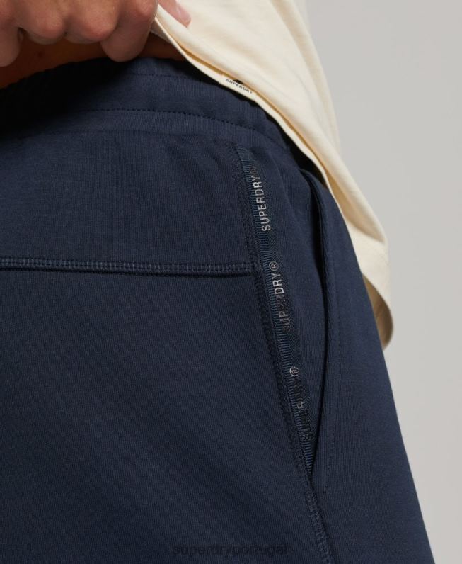 shorts tecnológicos homens azul roupas Superdry 2208H288