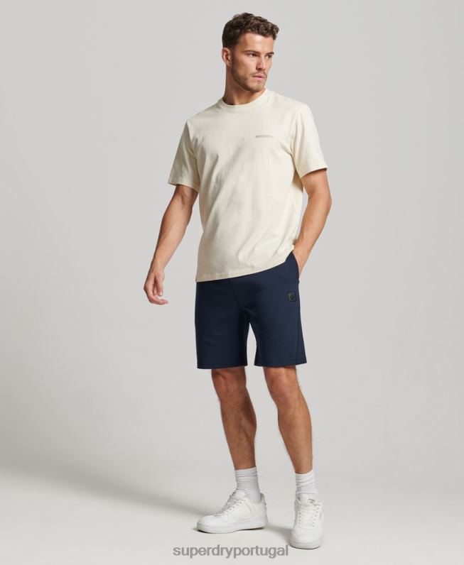 shorts tecnológicos homens azul roupas Superdry 2208H288