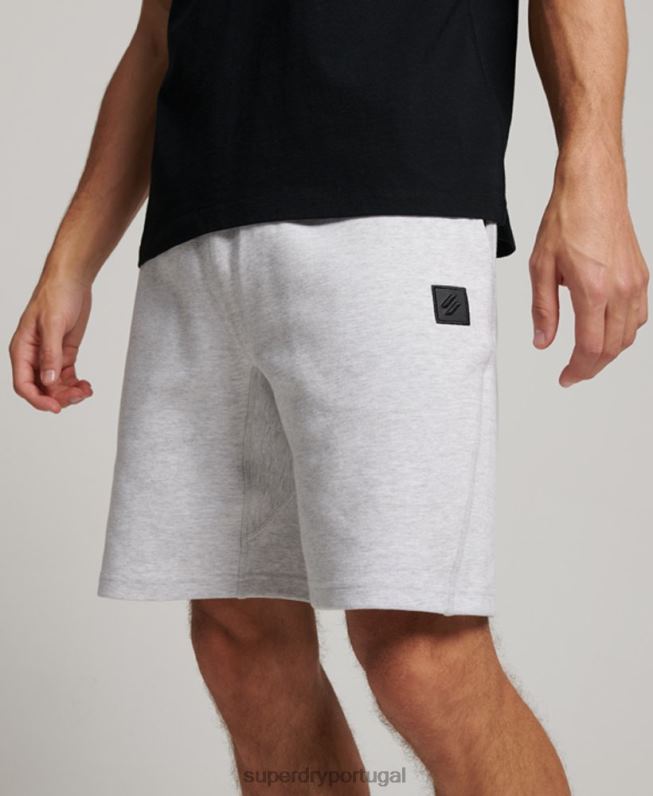 shorts tecnológicos homens cinza roupas Superdry 2208H290