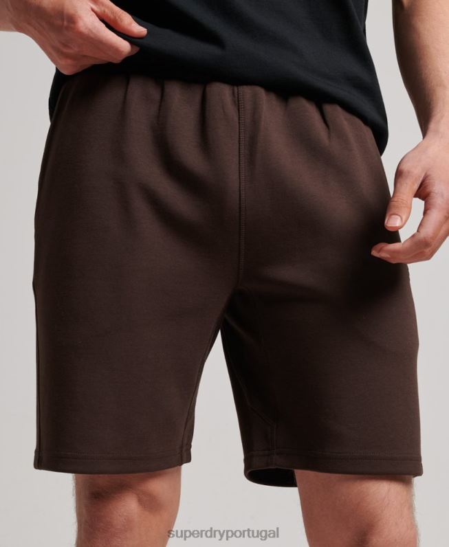 shorts tecnológicos homens marrom roupas Superdry 2208H301