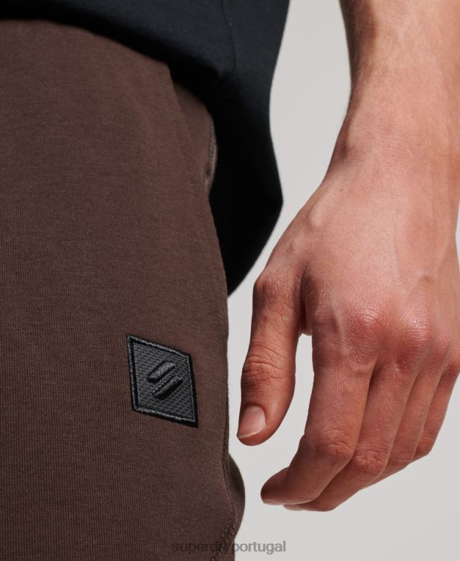 shorts tecnológicos homens marrom roupas Superdry 2208H301