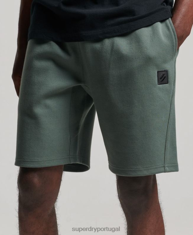 shorts tecnológicos homens verde roupas Superdry 2208H345