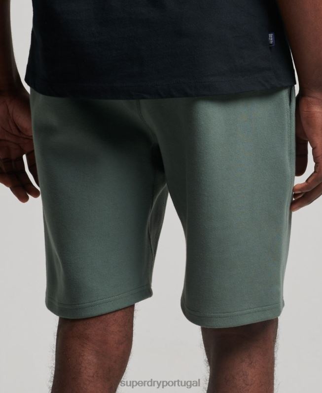 shorts tecnológicos homens verde roupas Superdry 2208H345