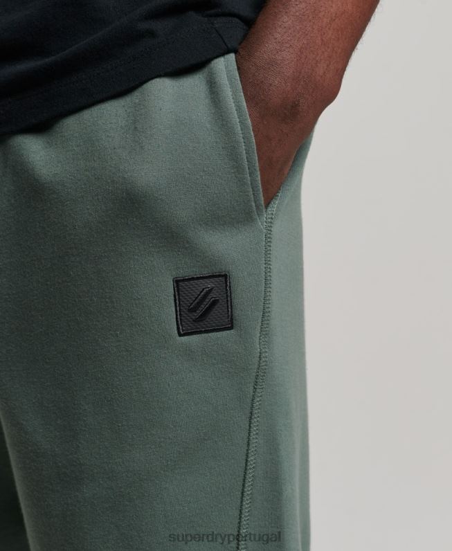 shorts tecnológicos homens verde roupas Superdry 2208H345
