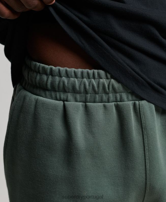shorts tecnológicos homens verde roupas Superdry 2208H345