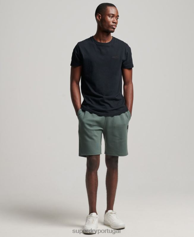 shorts tecnológicos homens verde roupas Superdry 2208H345