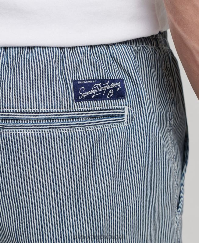 shorts tingidos demais homens azul claro roupas Superdry 2208H259