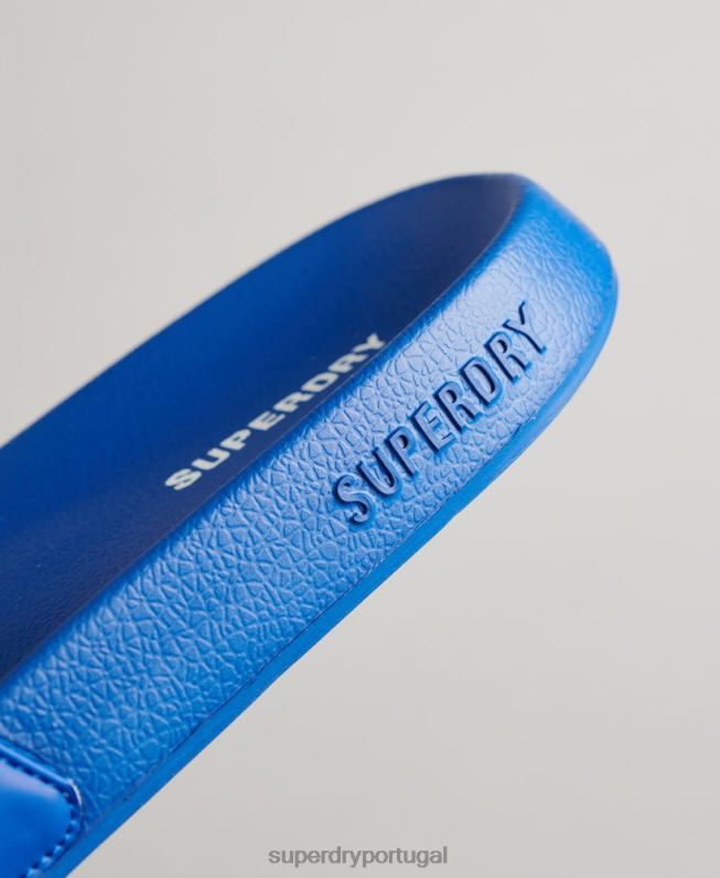 códigos deslizantes de piscina essenciais homens azul sapato Superdry 2208H1919