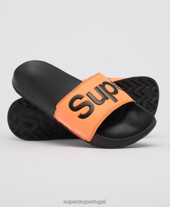 controles deslizantes de logotipo clássico homens laranja sapato Superdry 2208H1934