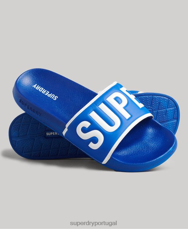 controles deslizantes de piscina principal homens azul sapato Superdry 2208H1924