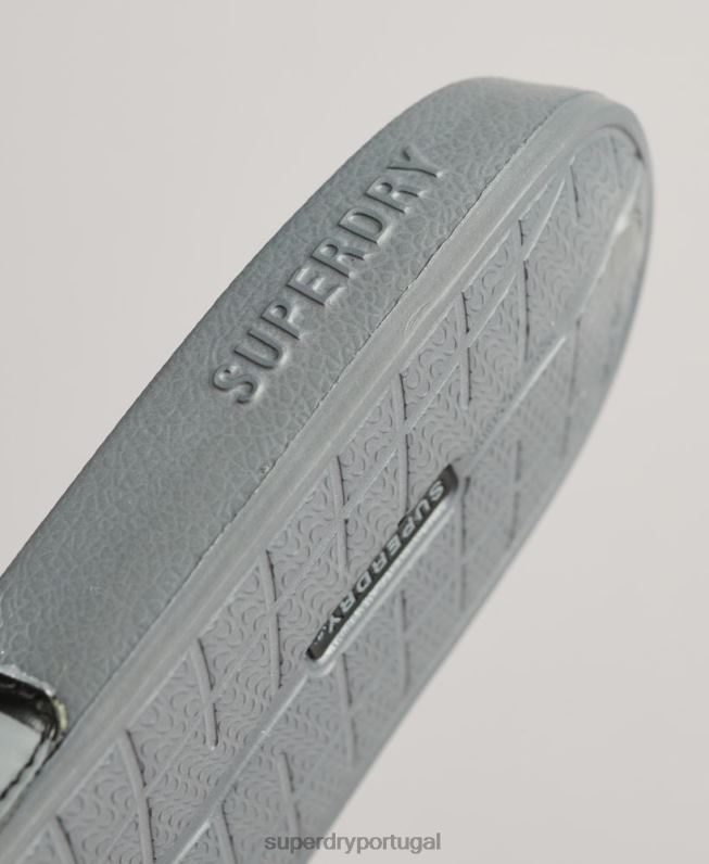 controles deslizantes de piscina principal homens preto sapato Superdry 2208H46