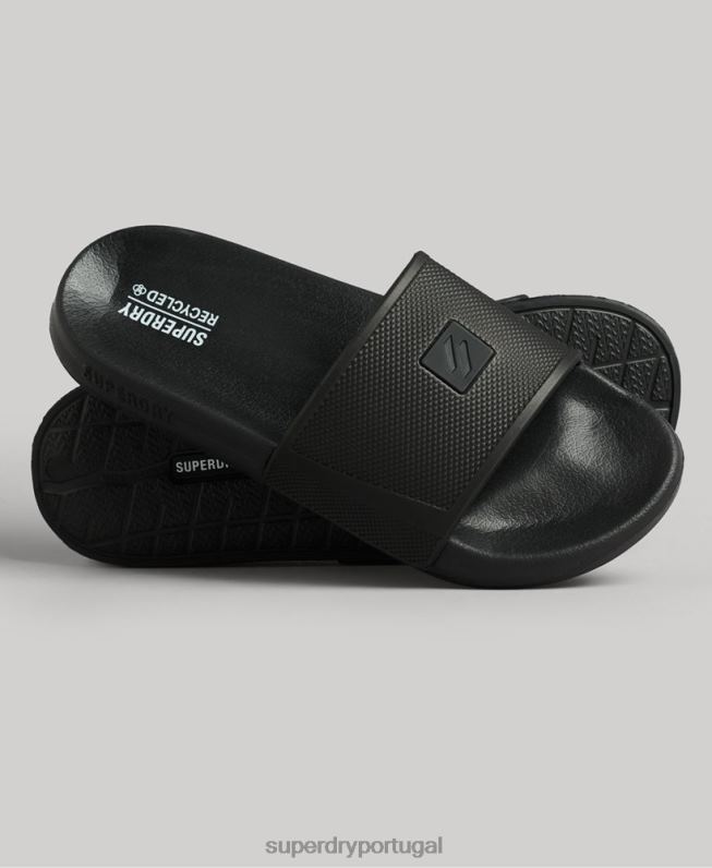 controles deslizantes de tecnologia de código homens preto sapato Superdry 2208H97