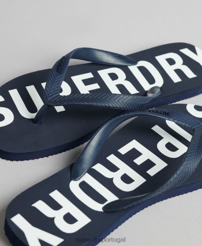 chinelos esportivos code core homens marinha sapato Superdry 2208H1901