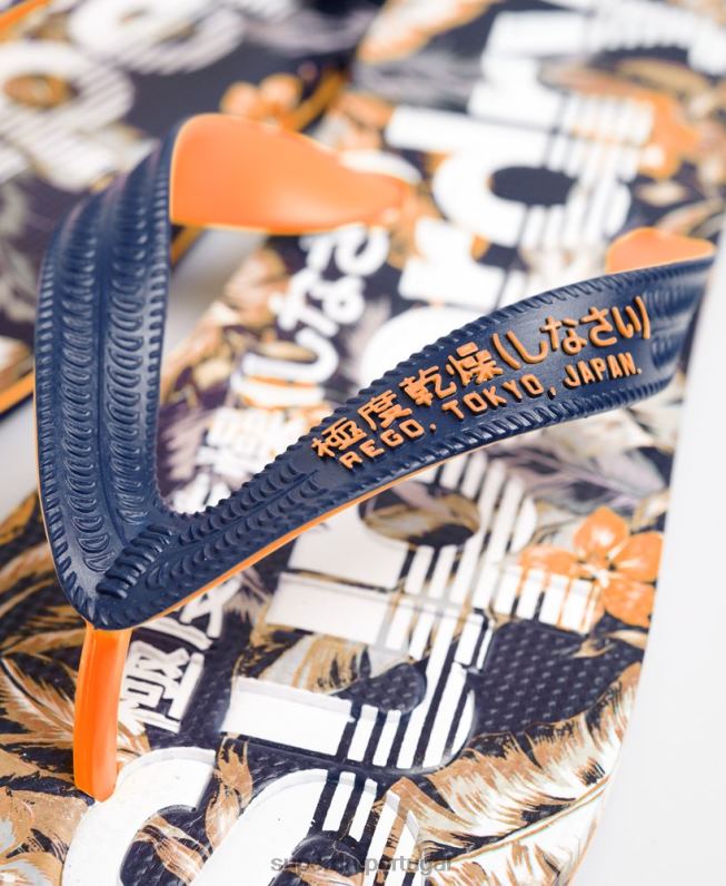 chinelos impressos homens multi sapato Superdry 2208H1951