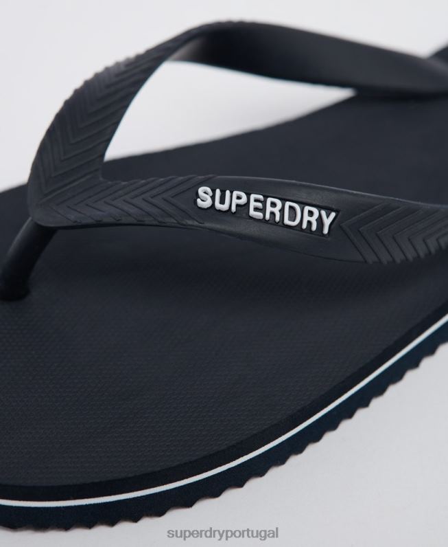 chinelos simples essenciais homens marinha sapato Superdry 2208H1949
