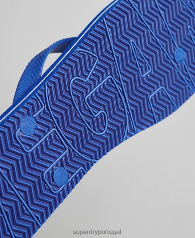 chinelos veganos homens azul sapato Superdry 2208H114