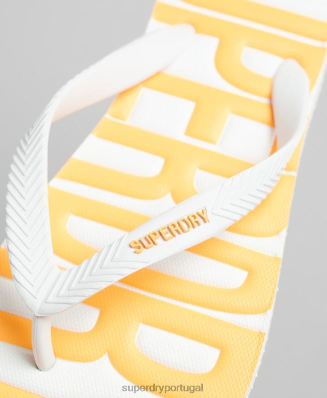 chinelos veganos homens branco sapato Superdry 2208H1902