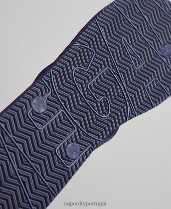 chinelos veganos homens marinha sapato Superdry 2208H1896