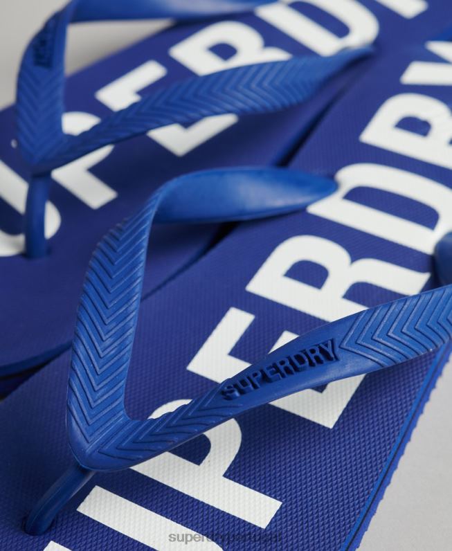 flip-flops essenciais de código homens azul sapato Superdry 2208H1928