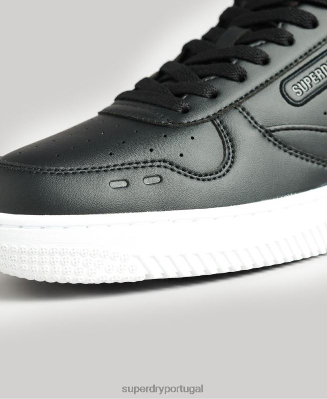 formadores de cesta vegan robustos homens preto sapato Superdry 2208H1938