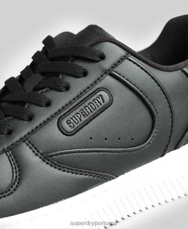 formadores de cesta vegan robustos homens preto sapato Superdry 2208H1938