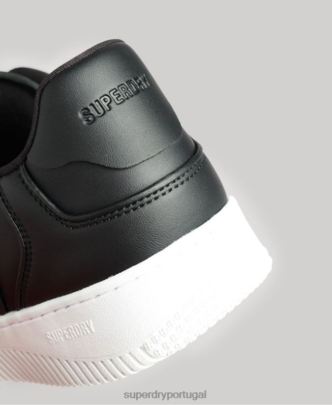 formadores de cesta vegan robustos homens preto sapato Superdry 2208H1938